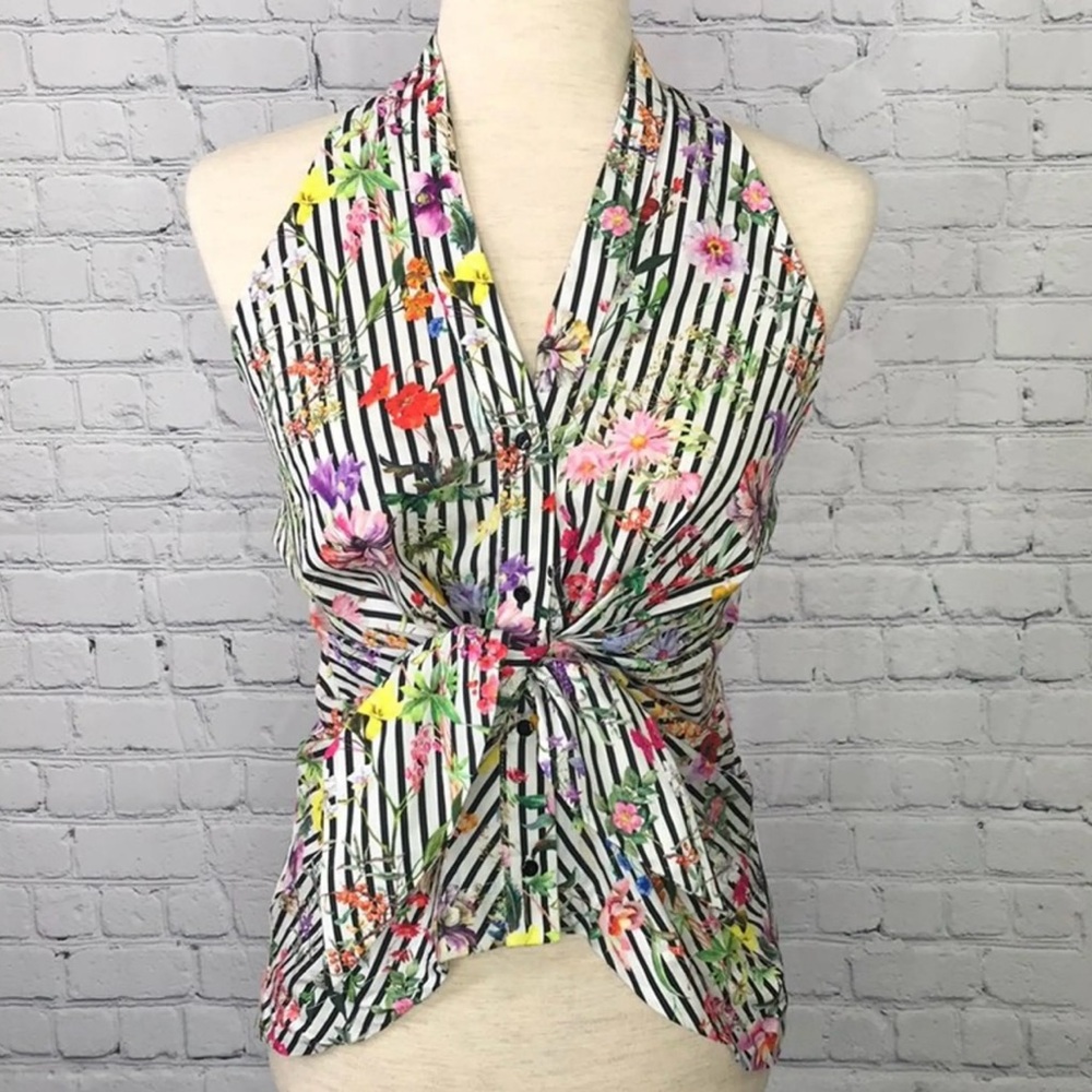 NWOT Zara Knot Halter Top